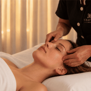 Essência Feminina Caapuã: massagem feminina de 75 min com drenagem, relaxamento e aromaterapia para diferentes momentos da vida da mulher.